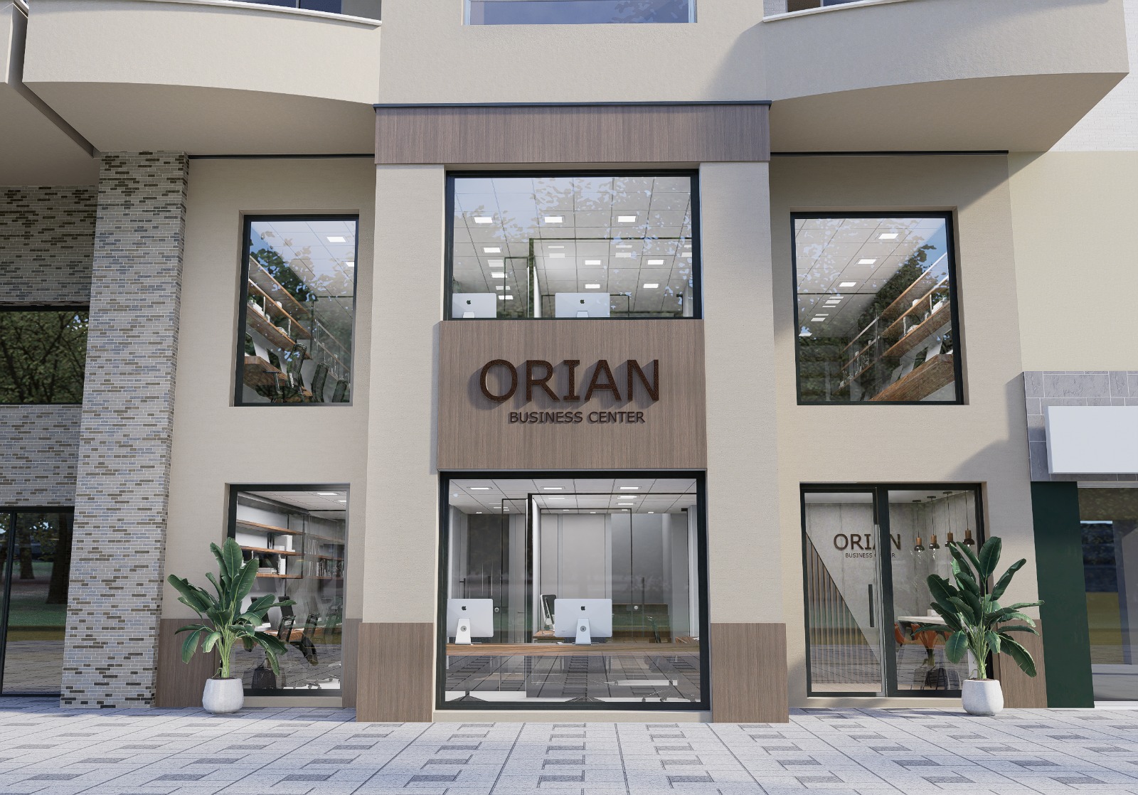 Render exterior de ORIAN Business Center